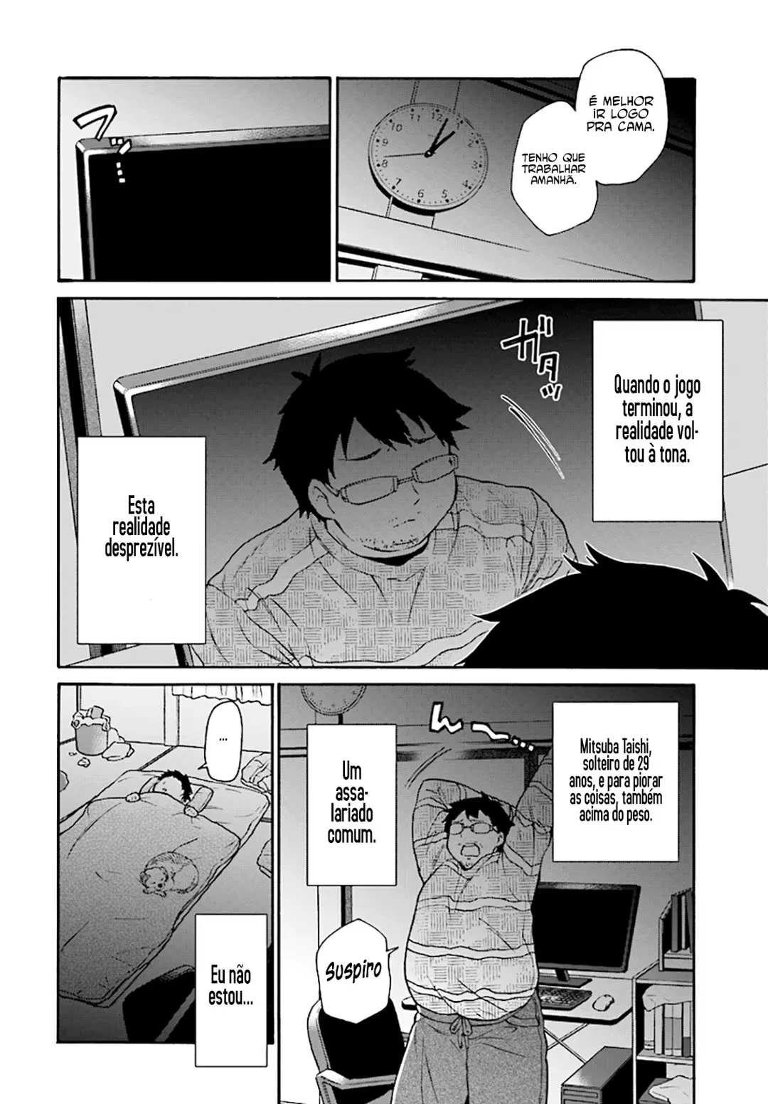 29-sai Dokushin wa Isekai de Jiyuu ni Ikita……katta. — Cap. 1, pág. 3