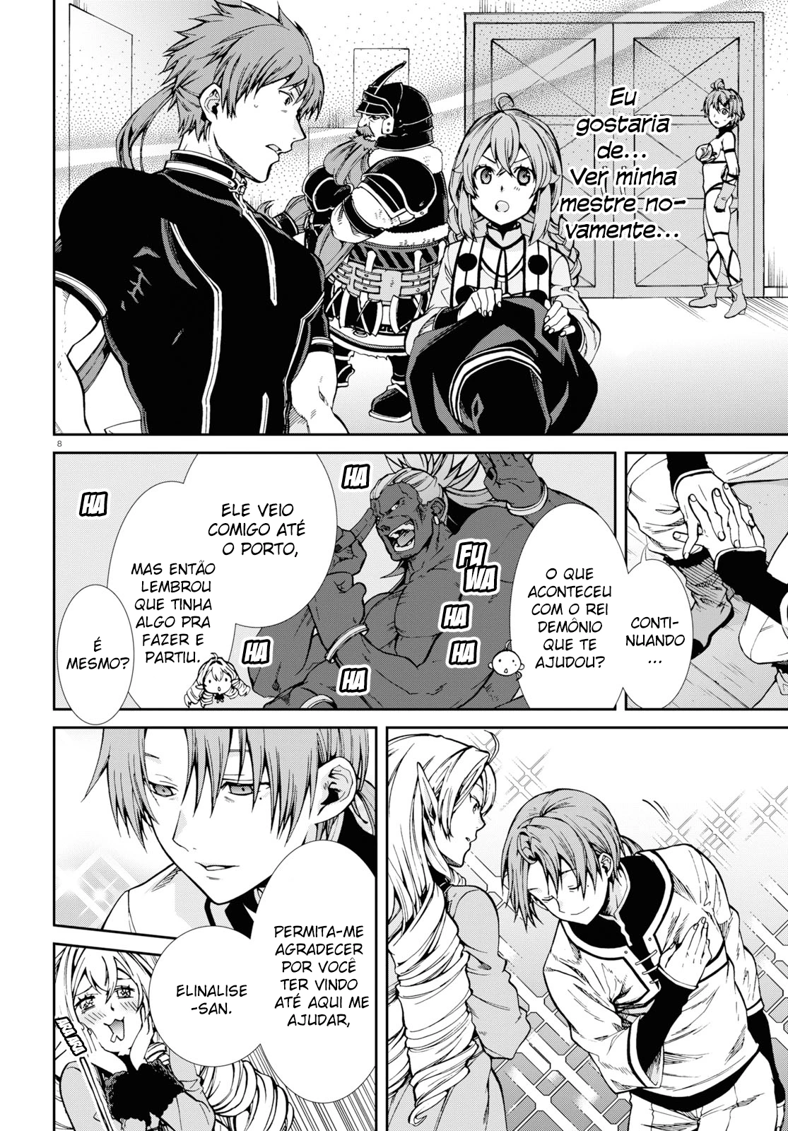 Mushoku Tensei: Isekai Ittara Honki Dasu — Cap. 64, pág. 8
