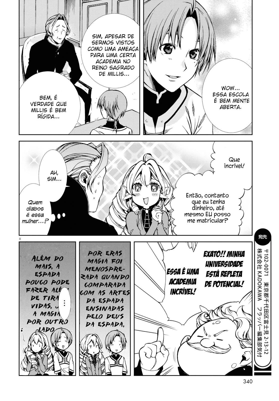 Mushoku Tensei: Isekai Ittara Honki Dasu — Cap. 65, pág. 8
