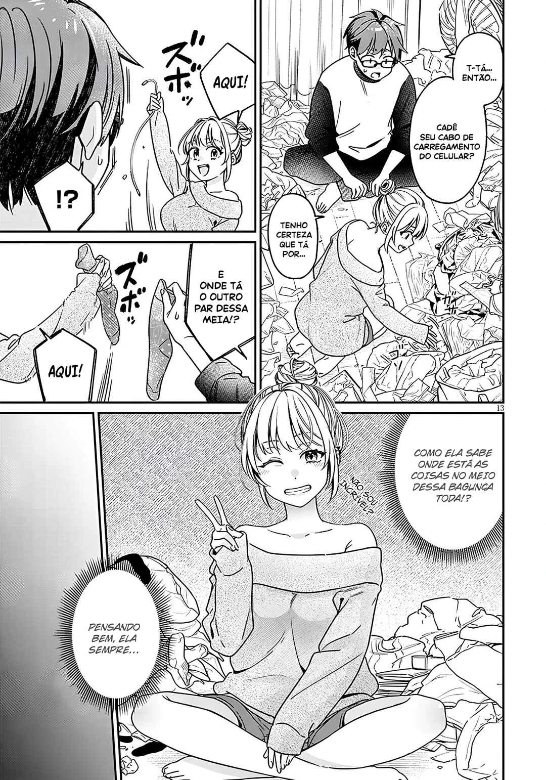 Kuse Tsuyo Kanojo wa Toko ni Izanau — Cap. 3, pág. 14