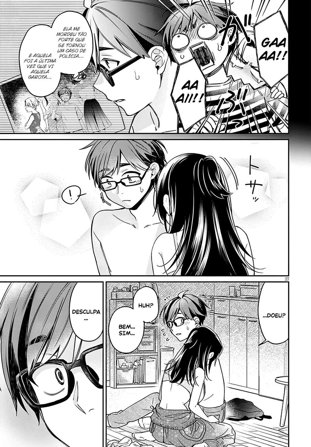 Kuse Tsuyo Kanojo wa Toko ni Izanau — Cap. 5, pág. 28