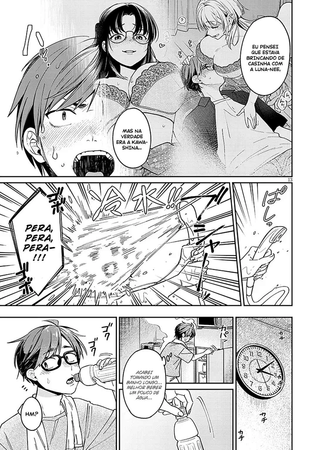 Kuse Tsuyo Kanojo wa Toko ni Izanau — Cap. 6, pág. 14