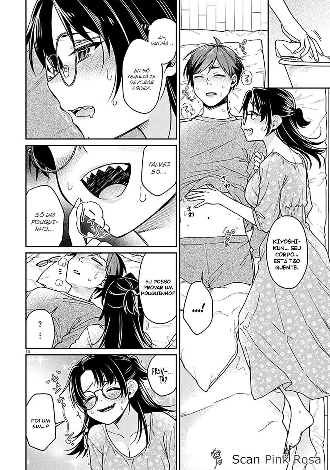 Kuse Tsuyo Kanojo wa Toko ni Izanau — Cap. 8, pág. 17