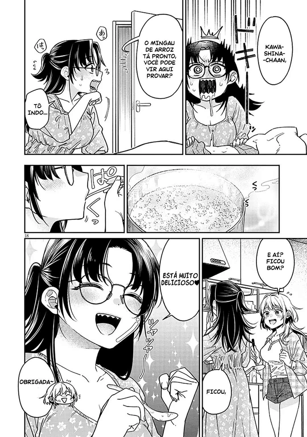 Kuse Tsuyo Kanojo wa Toko ni Izanau — Cap. 8, pág. 19