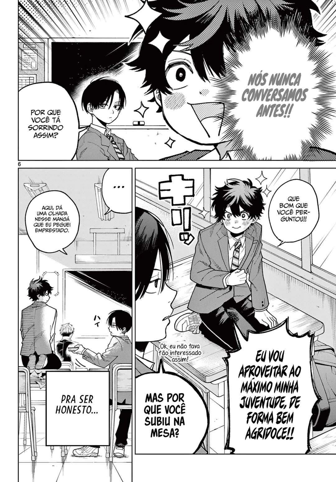 Momose Akira no Hatsukoi Hatan-chuu. — Cap. 1, pág. 6