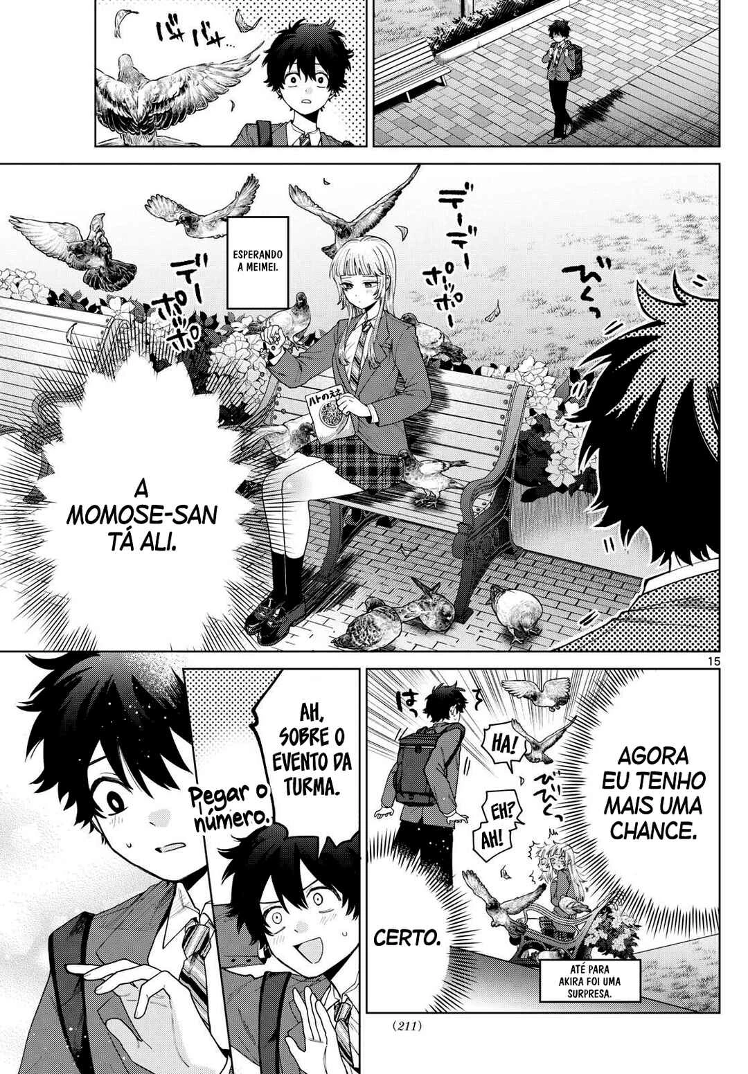 Momose Akira no Hatsukoi Hatan-chuu. — Cap. 15, pág. 16