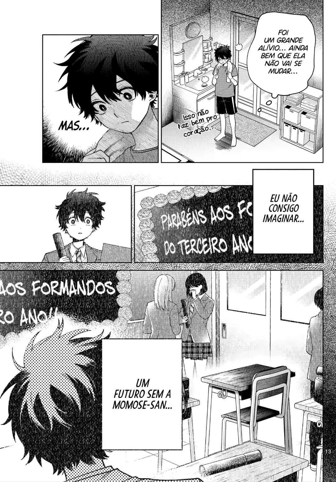 Momose Akira no Hatsukoi Hatan-chuu. — Cap. 17, pág. 14