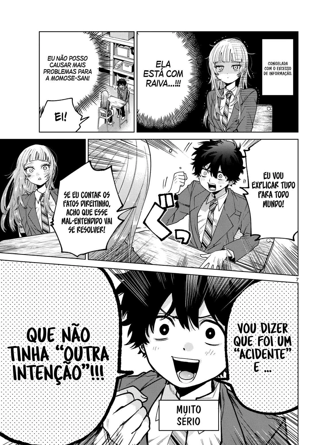 Momose Akira no Hatsukoi Hatan-chuu. — Cap. 22, pág. 8