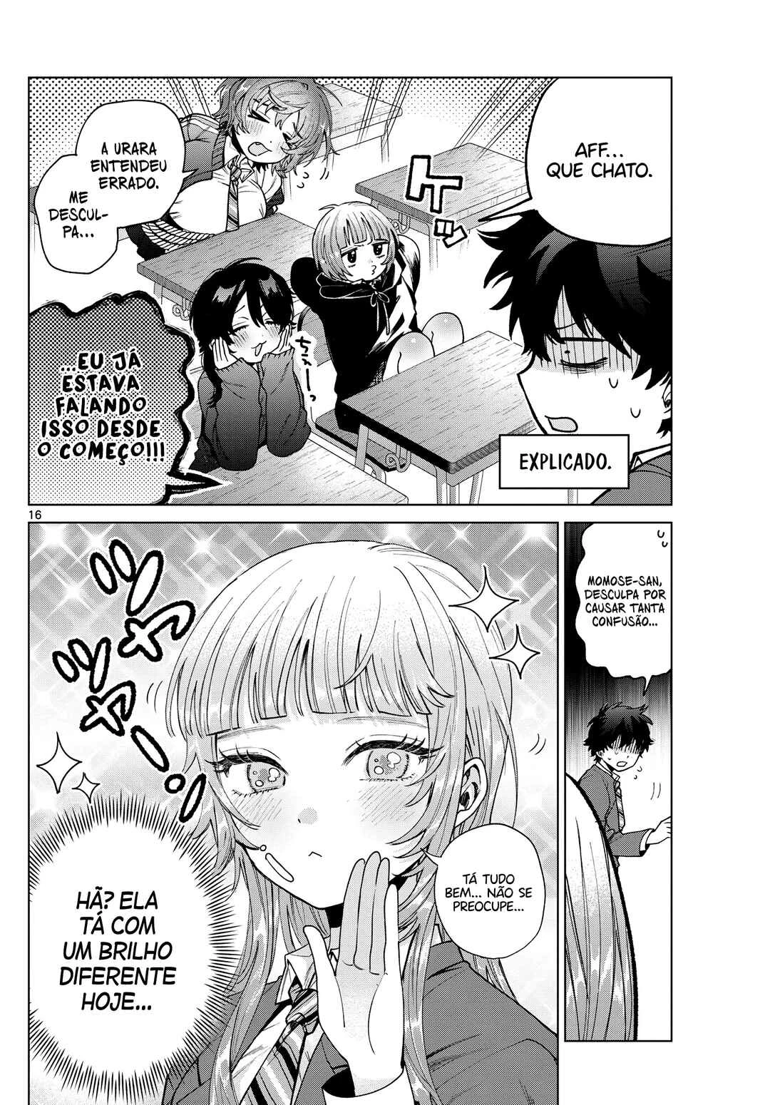 Momose Akira no Hatsukoi Hatan-chuu. — Cap. 22, pág. 17