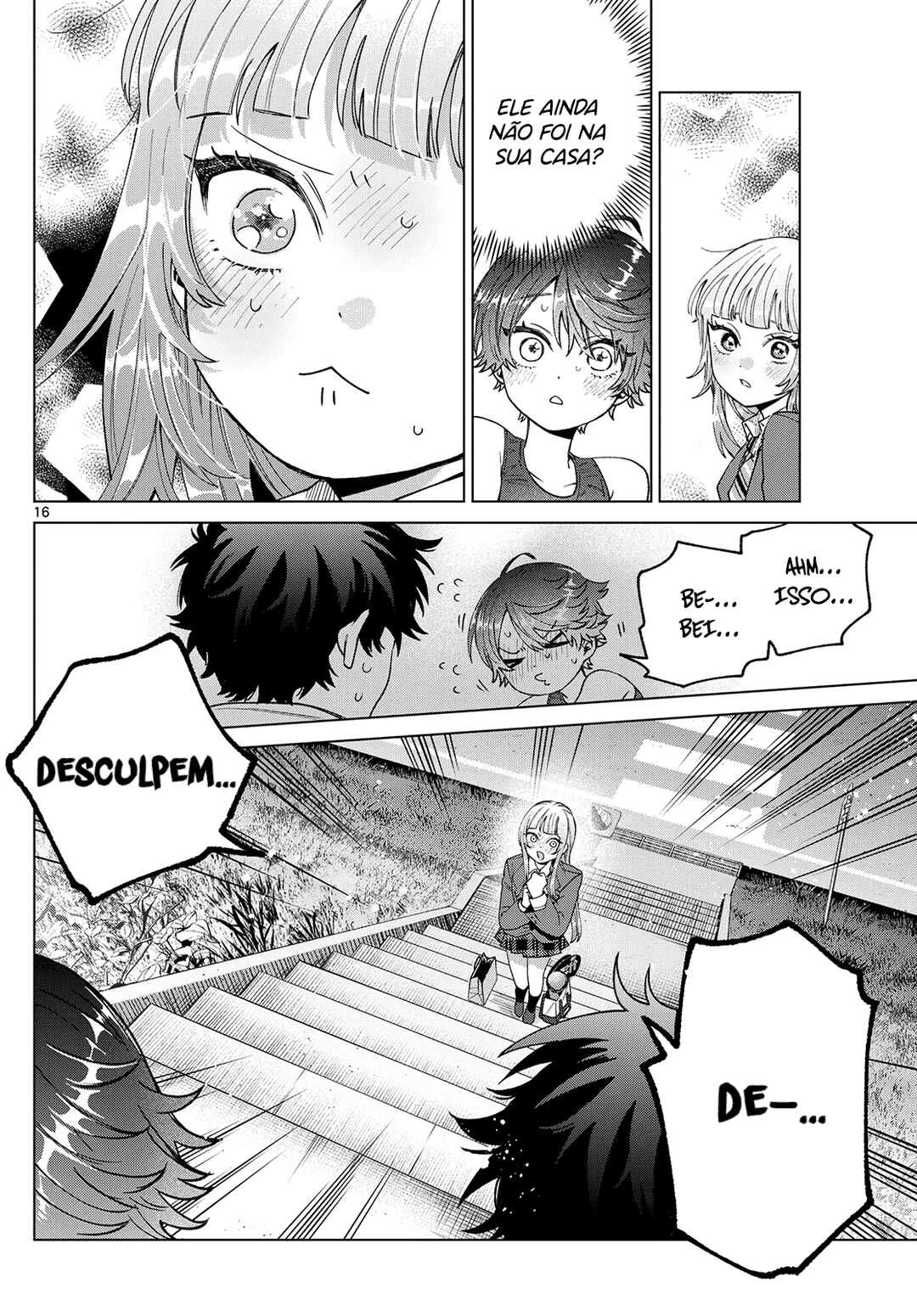 Momose Akira no Hatsukoi Hatan-chuu. — Cap. 27, pág. 17