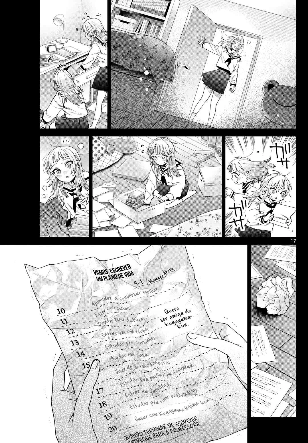 Momose Akira no Hatsukoi Hatan-chuu. — Cap. 32, pág. 18