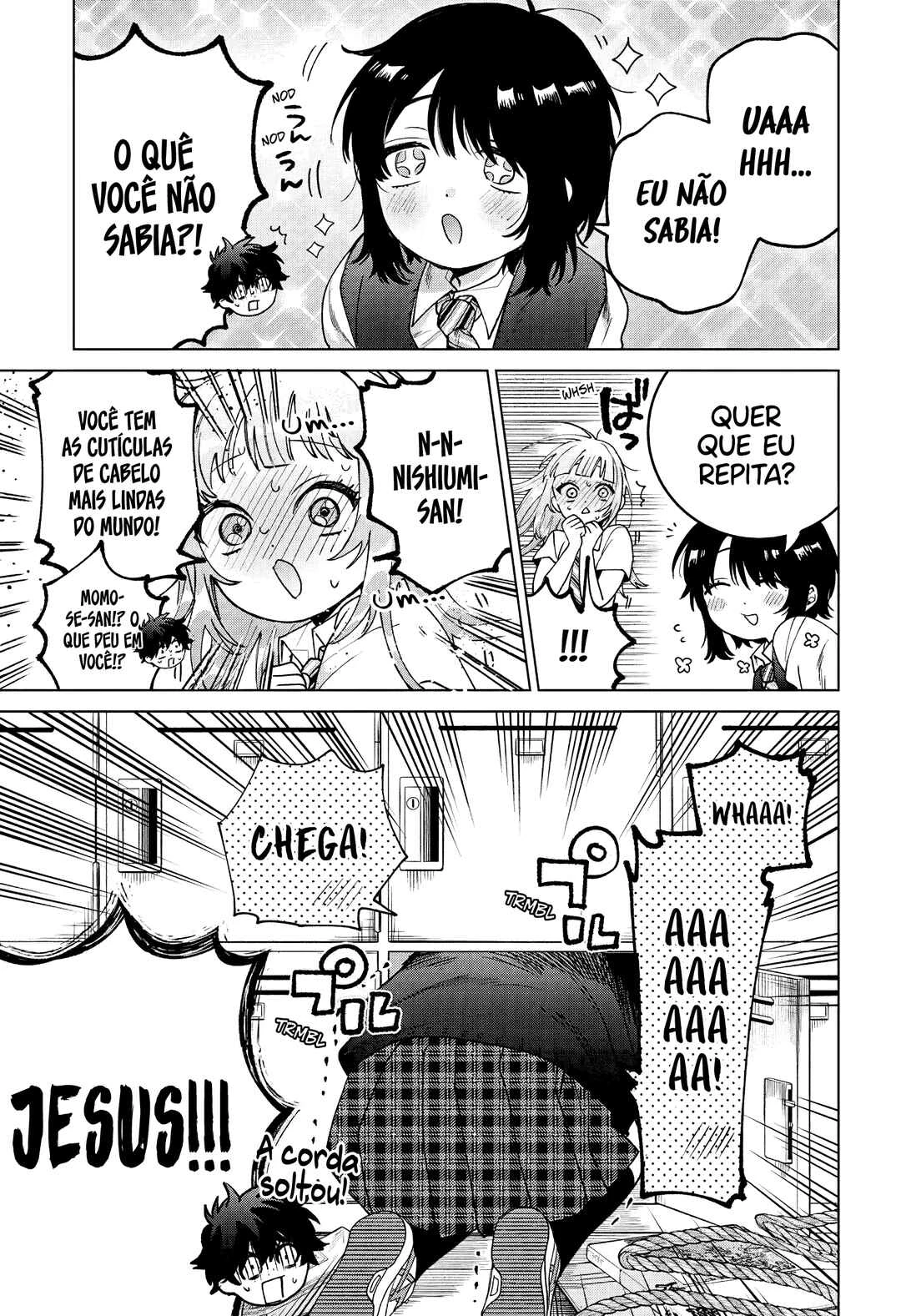 Momose Akira no Hatsukoi Hatan-chuu. — Cap. 42, pág. 17