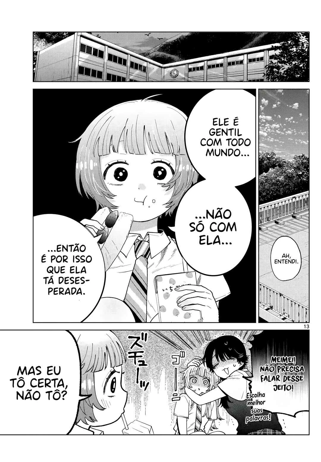 Momose Akira no Hatsukoi Hatan-chuu. — Cap. 45, pág. 14