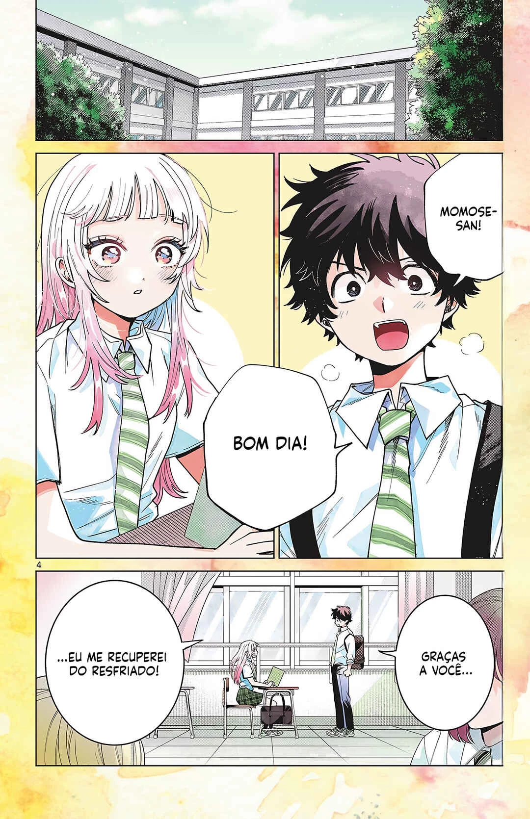 Momose Akira no Hatsukoi Hatan-chuu. — Cap. 50, pág. 4