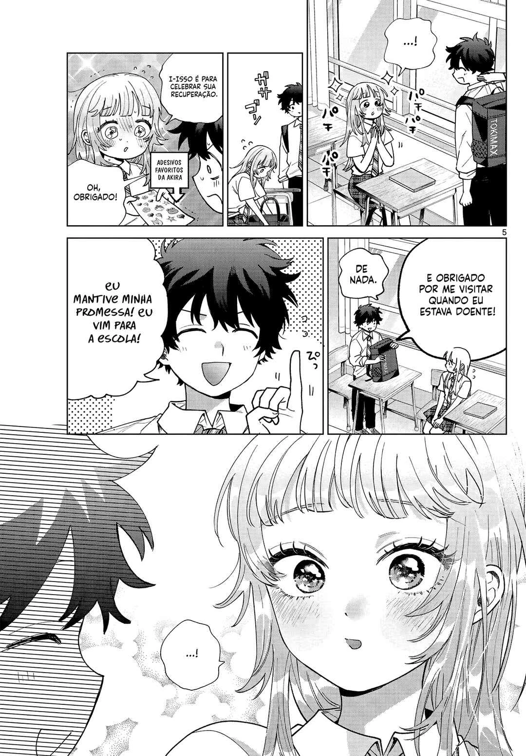 Momose Akira no Hatsukoi Hatan-chuu. — Cap. 50, pág. 5