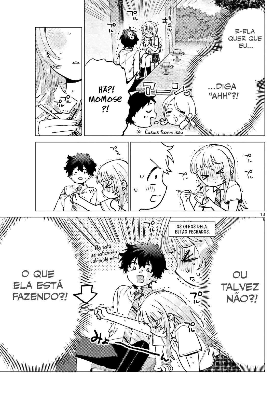 Momose Akira no Hatsukoi Hatan-chuu. — Cap. 52, pág. 14