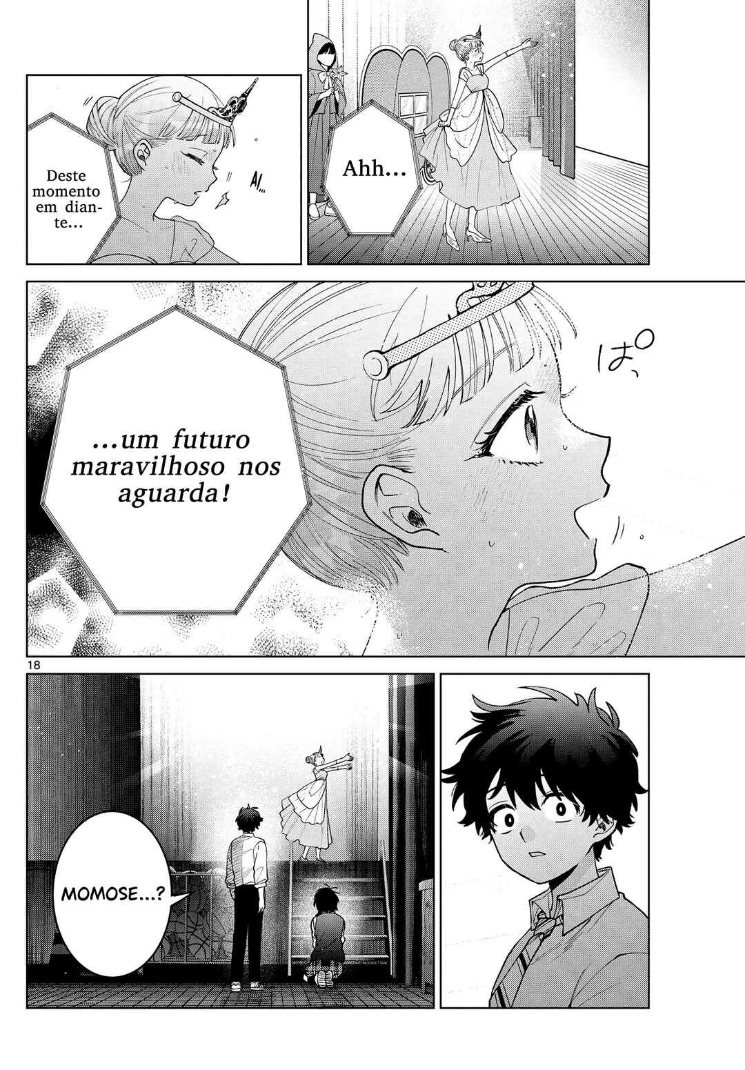 Momose Akira no Hatsukoi Hatan-chuu. — Cap. 56, pág. 19