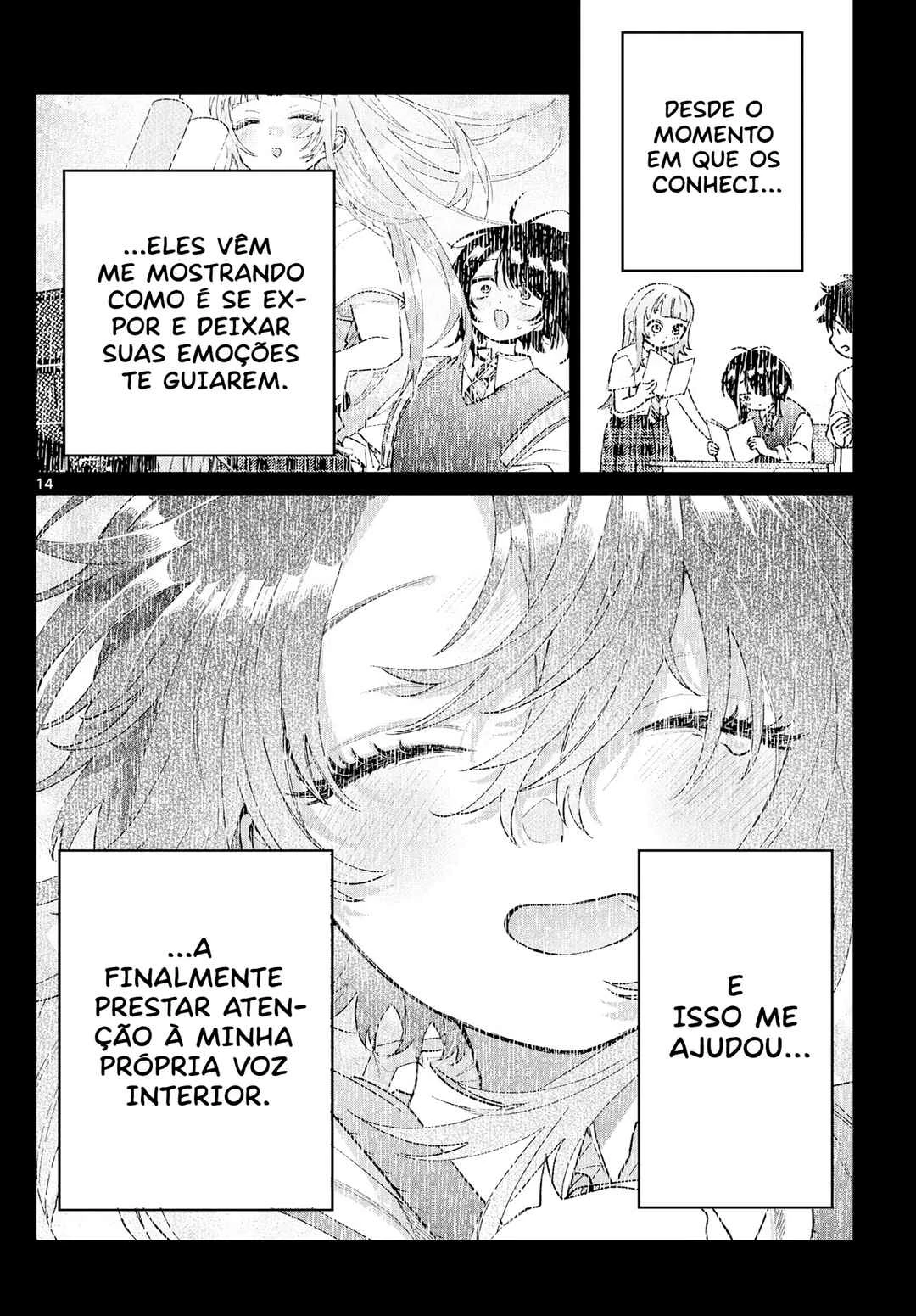 Momose Akira no Hatsukoi Hatan-chuu. — Cap. 57, pág. 14