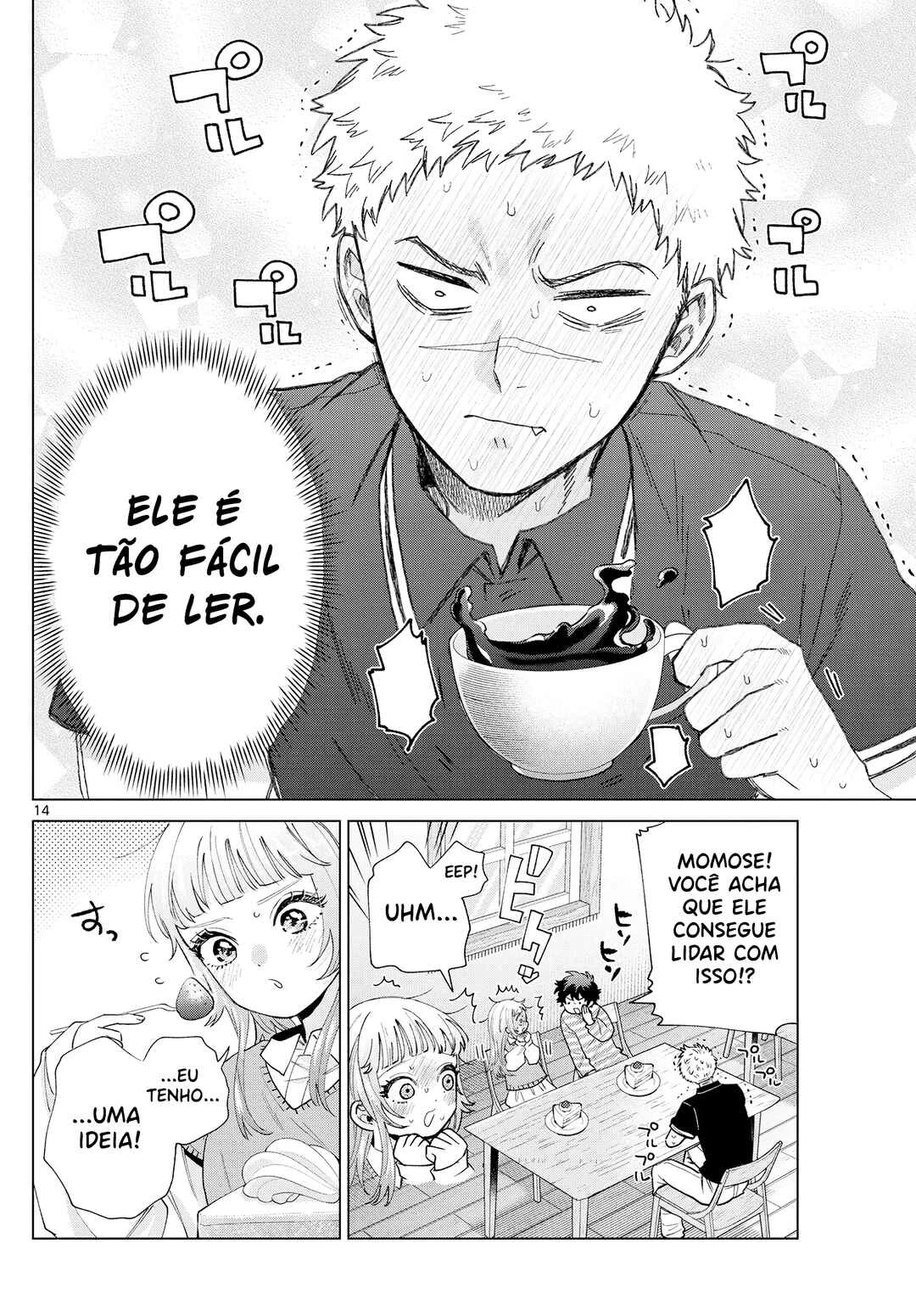 Momose Akira no Hatsukoi Hatan-chuu. — Cap. 62, pág. 15