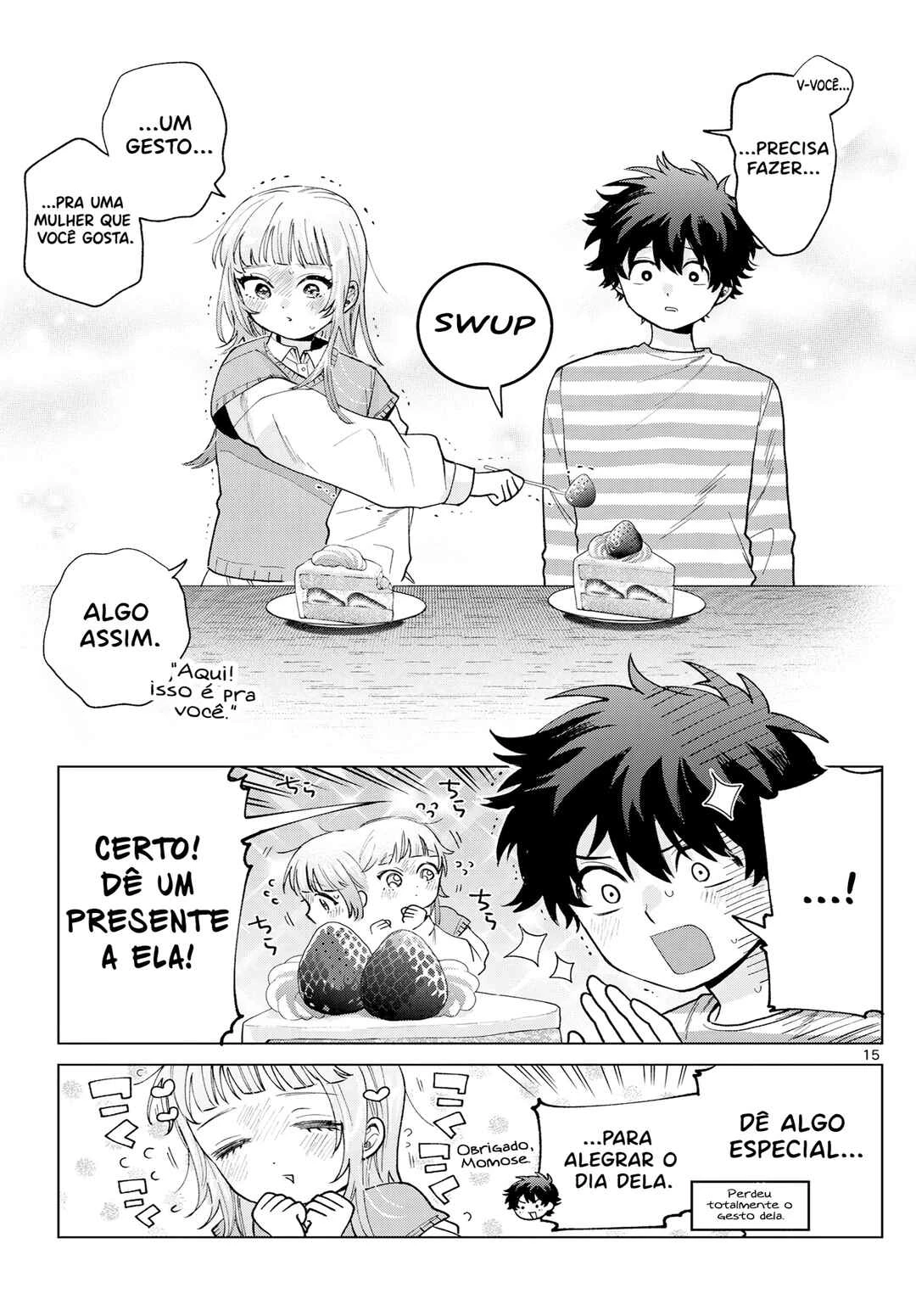 Momose Akira no Hatsukoi Hatan-chuu. — Cap. 62, pág. 16