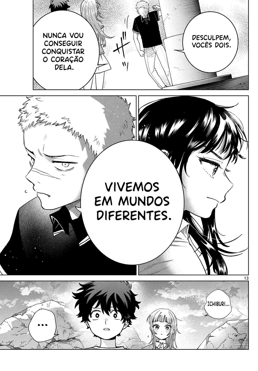 Momose Akira no Hatsukoi Hatan-chuu. — Cap. 63, pág. 14