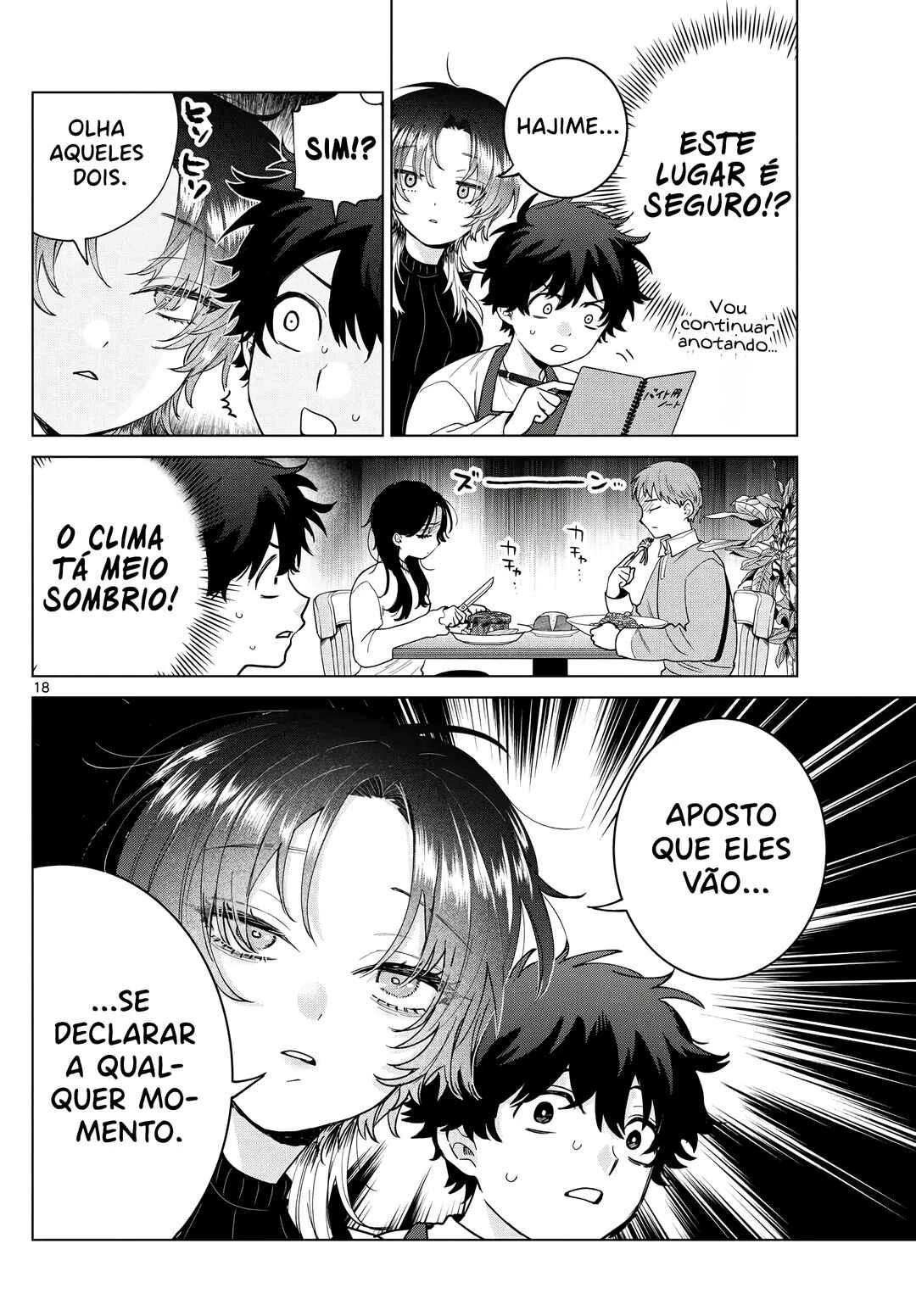 Momose Akira no Hatsukoi Hatan-chuu. — Cap. 64, pág. 18