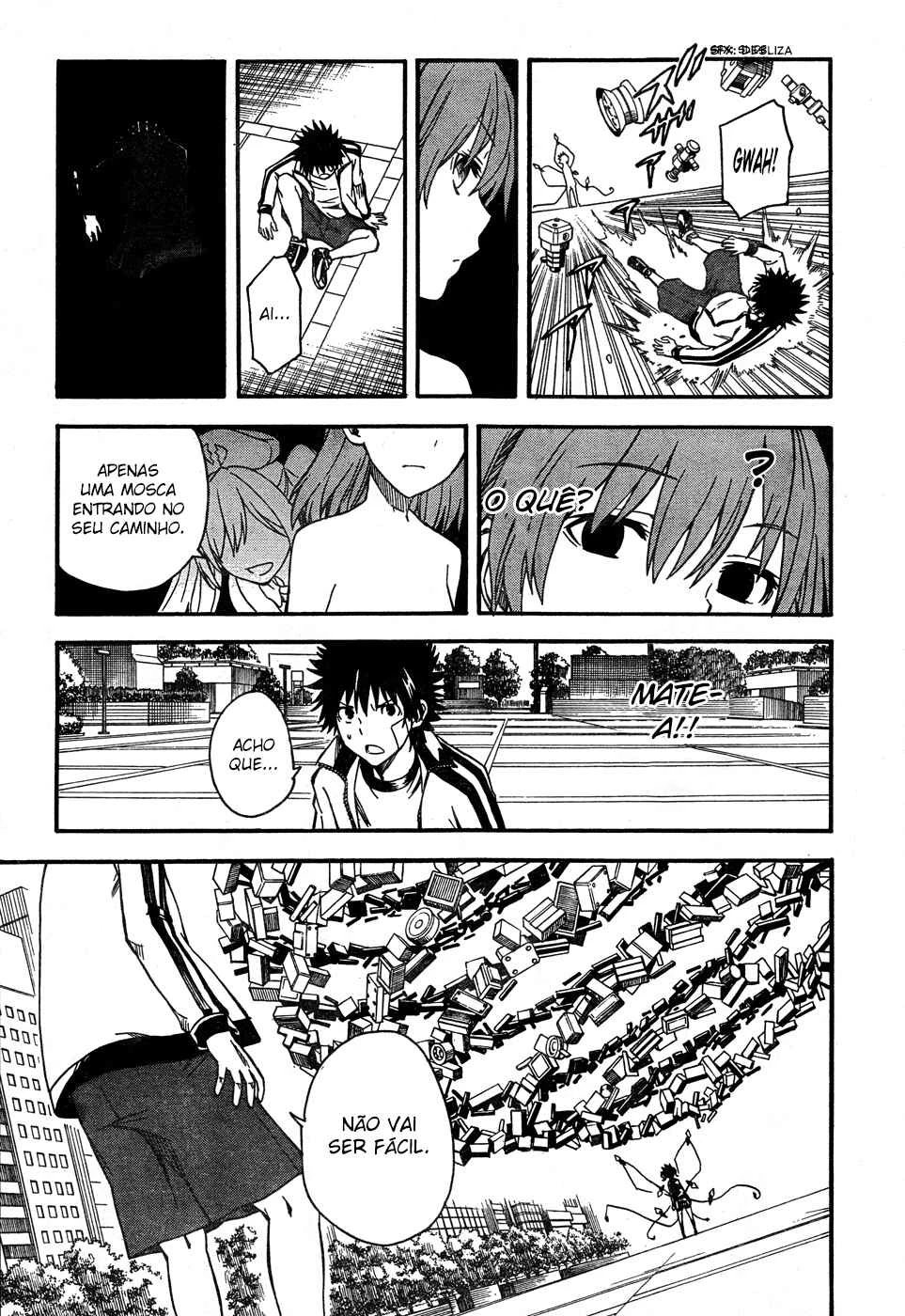 Toaru Majutsu no Index Gaiden: Toaru Kagaku no Railgun — Cap. 63, pág. 13