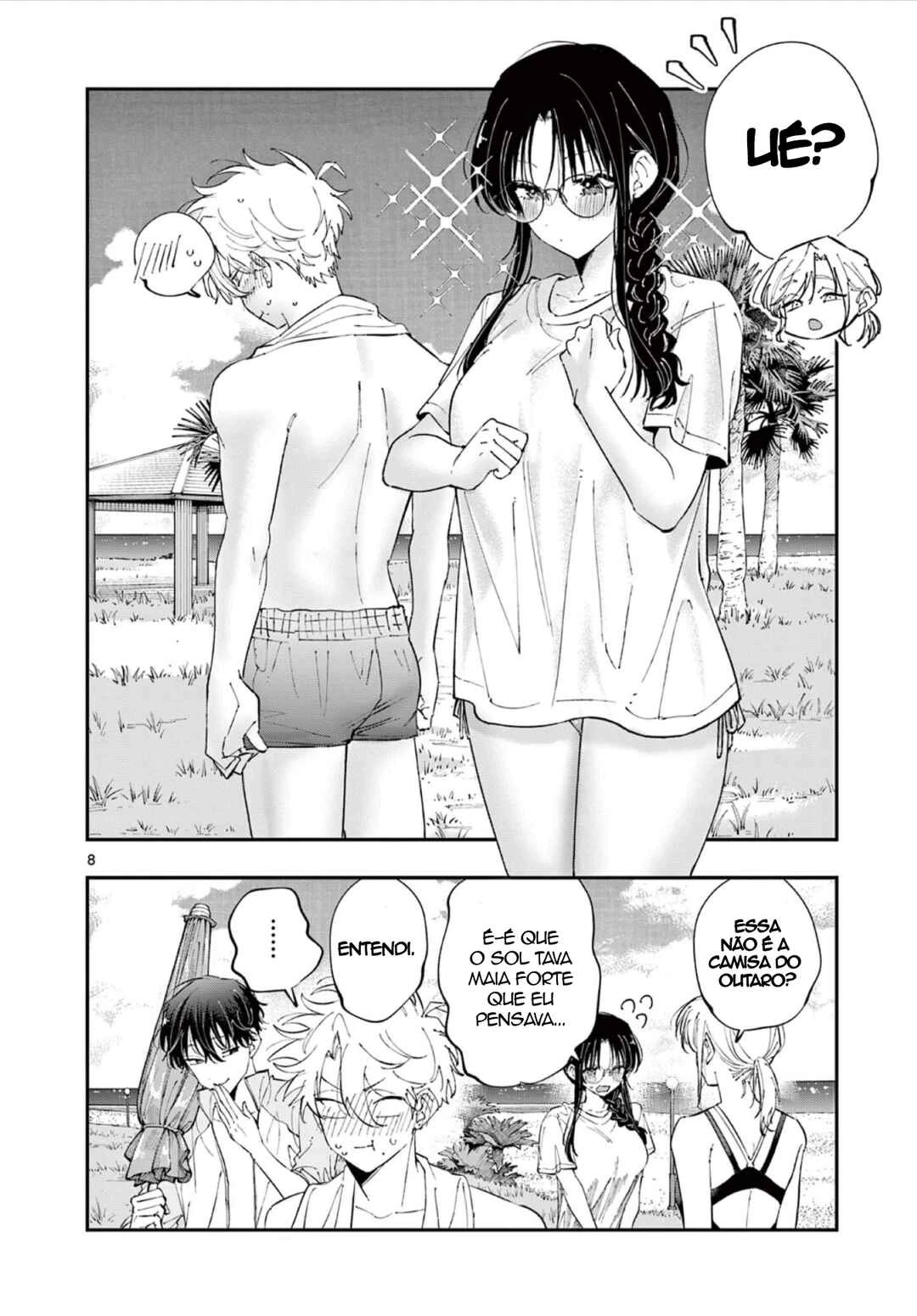 Tonari no Seki no Yatsu ga Souiu Me de Mitekuru — Cap. 102, pág. 8
