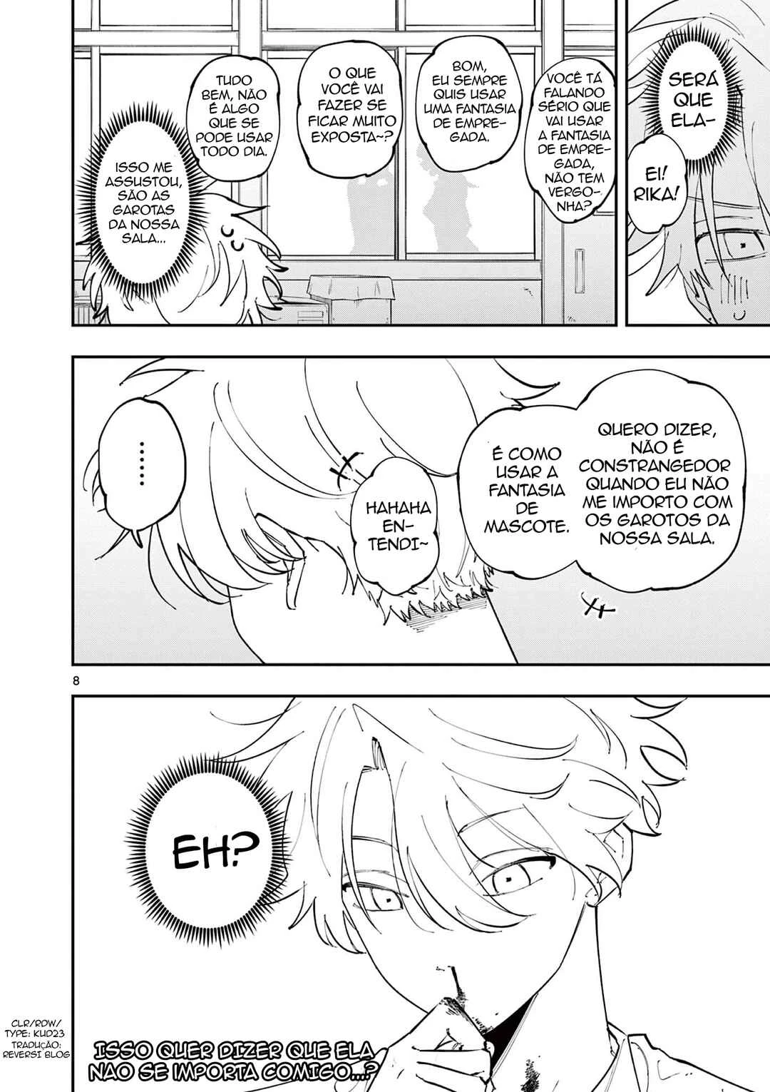 Tonari no Seki no Yatsu ga Souiu Me de Mitekuru — Cap. 14, pág. 8