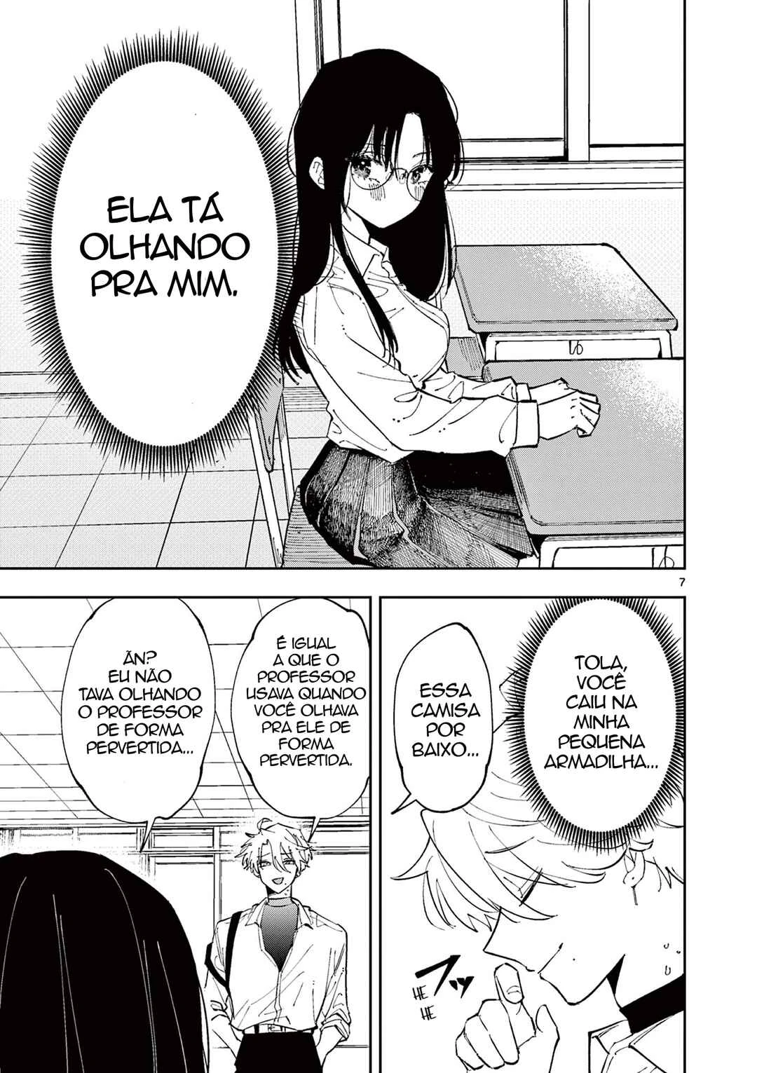 Tonari no Seki no Yatsu ga Souiu Me de Mitekuru — Cap. 3, pág. 7