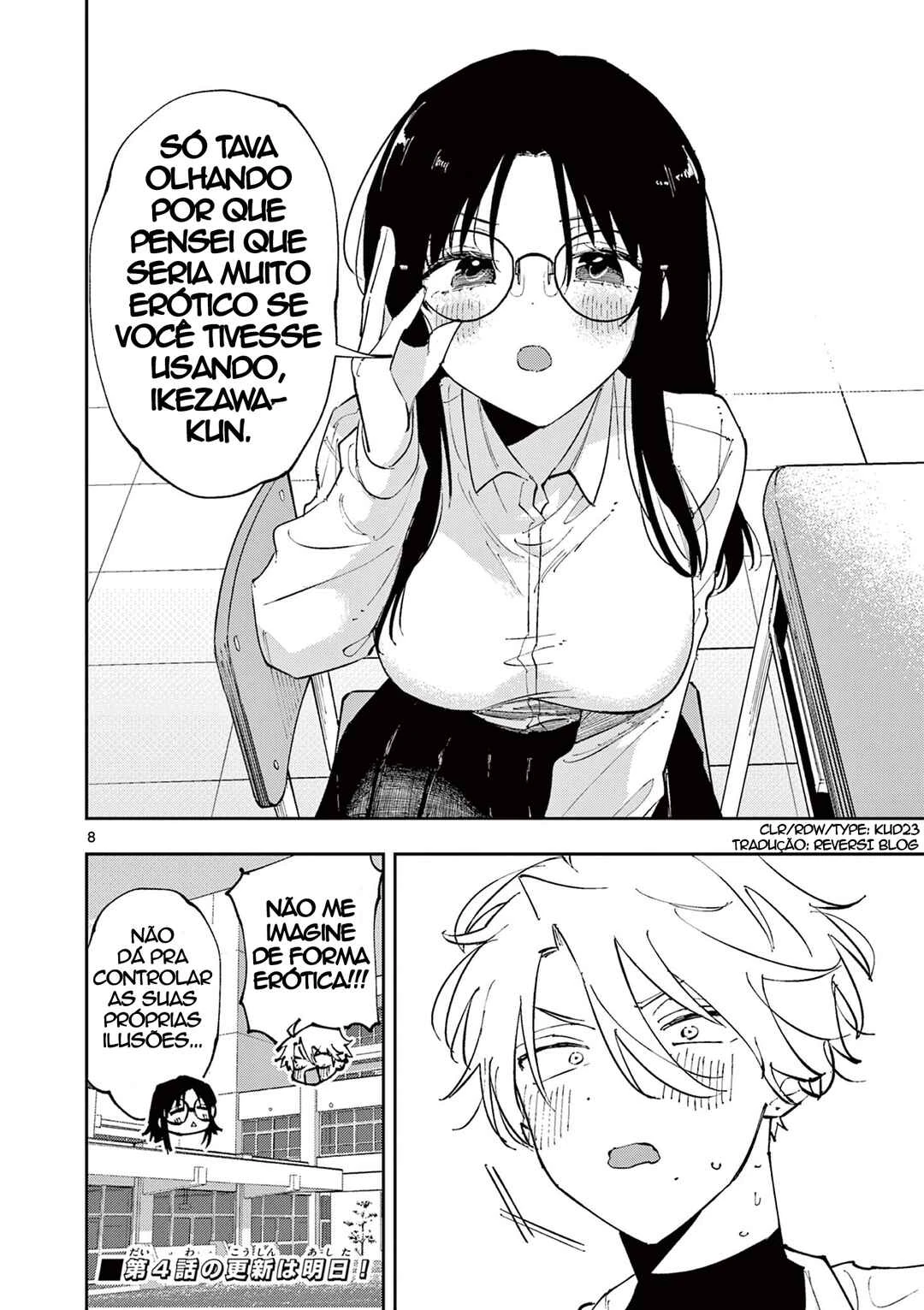 Tonari no Seki no Yatsu ga Souiu Me de Mitekuru — Cap. 3, pág. 8
