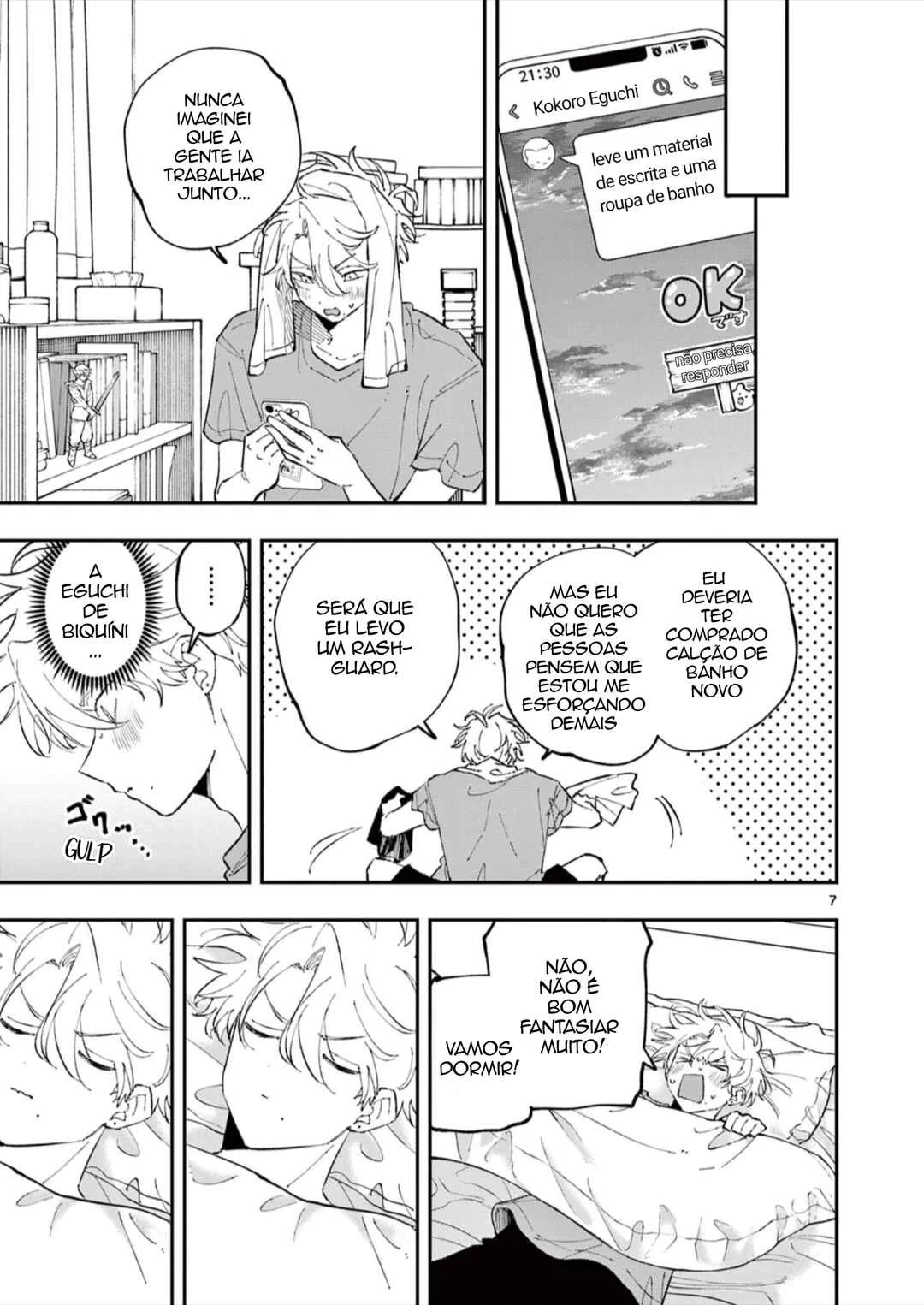 Tonari no Seki no Yatsu ga Souiu Me de Mitekuru — Cap. 52, pág. 7